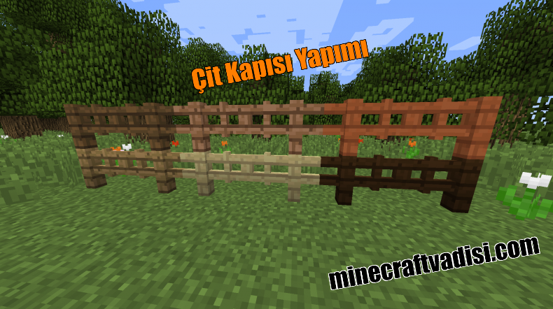 Minecraft Çit Kapısı Nasıl Yapılır?